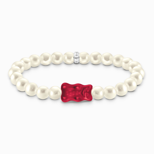 THOMAS SABO x HARIBO náramek Red goldbear & pearls náramek A2154-017-10