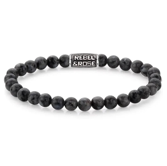 REBEL & ROSE náramek Grey Seduction Vintage náramek RR-60117-V