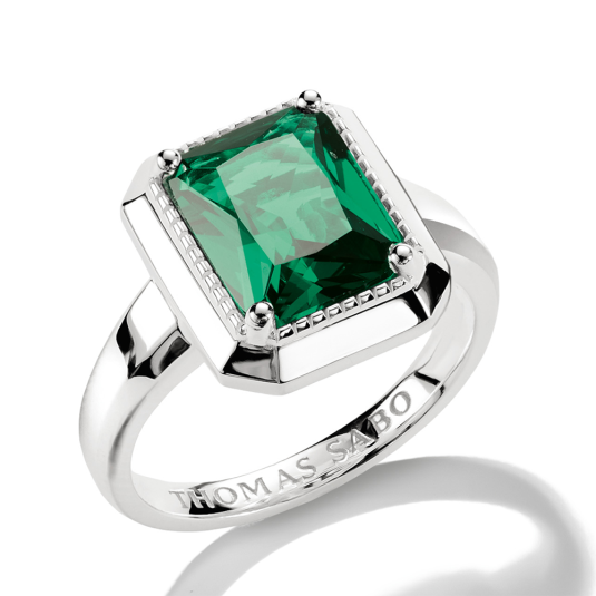 THOMAS SABO prsten Green Zirconia prsten TR2528-699-6