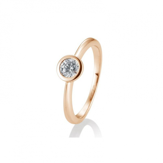 SOFIA DIAMONDS prsten z růžového zlata s diamantem 0,40 ct prsten BE41/85132-6-R