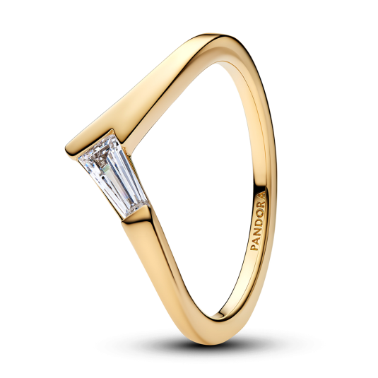 PANDORA zlacený prsten Tiara prsten 165084C01