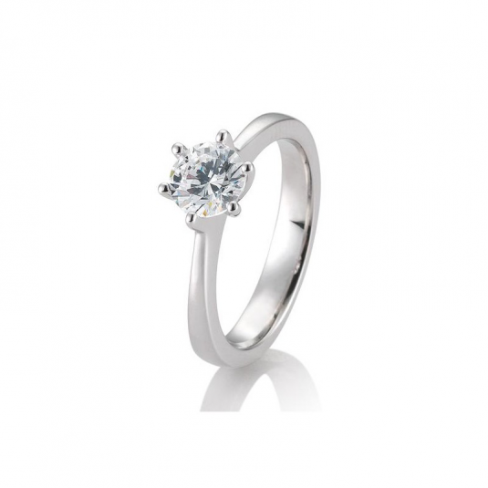 SOFIA DIAMONDS prsten z bílého zlata s diamantem 0,60 ct prsten BE41/85985-W