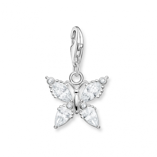 THOMAS SABO přívěsek charm Butterfly white stones přívěšek 1862-051-14
