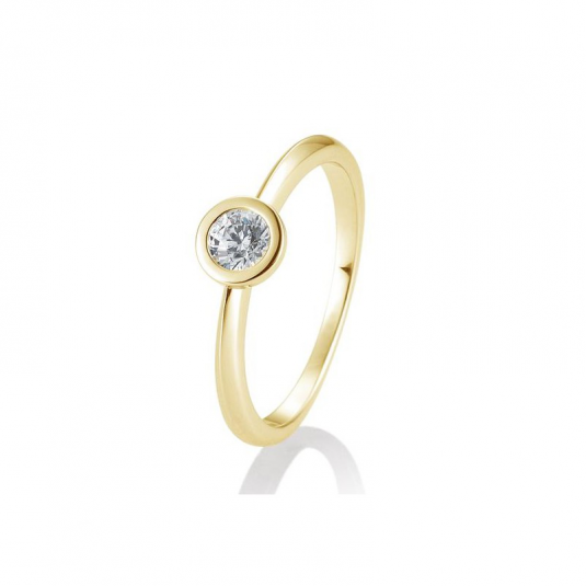 SOFIA DIAMONDS prsten ze žlutého zlata s diamantem 0,30 ct prsten BE41/85131-6-Y