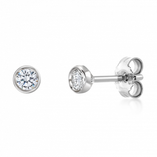 SOFIA DIAMONDS zlaté náušnice s diamanty 0,14 ct náušnice UDER27183W-H-I1