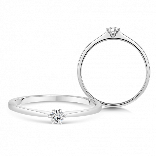 SOFIA DIAMONDS zlatý zásnubní prsten s diamantem 0,20 ct prsten UDRG46874W-H-I1