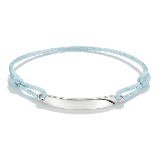 THOMAS SABO textilní gravírovatelný náramek světle modré barvy náramek A2238-001-31