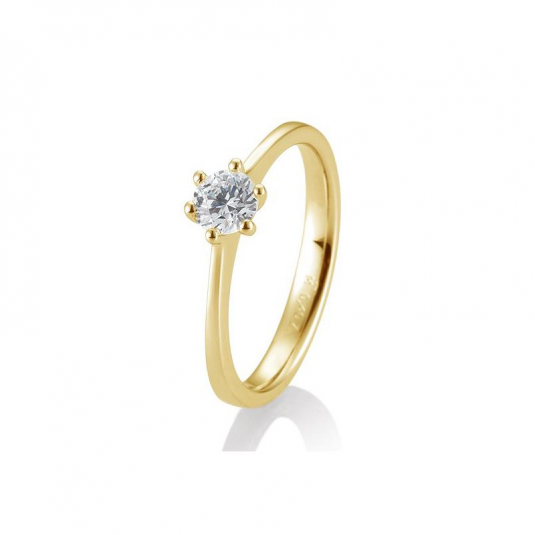 SOFIA DIAMONDS prsten ze žlutého zlata s diamantem 0,40 ct prsten BE41/84832-Y