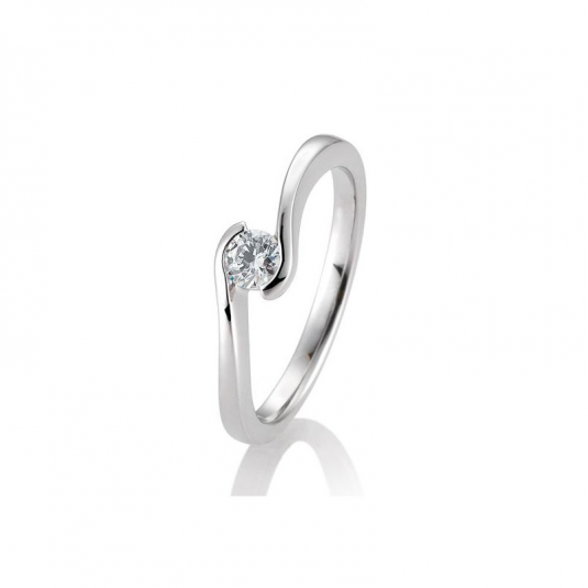 SOFIA DIAMONDS prsten z bílého zlata s diamantem 0,25 ct prsten BE41/85943-W