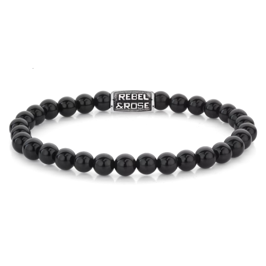 REBEL & ROSE náramek Black Velvet Vintage náramek RR-60121-V