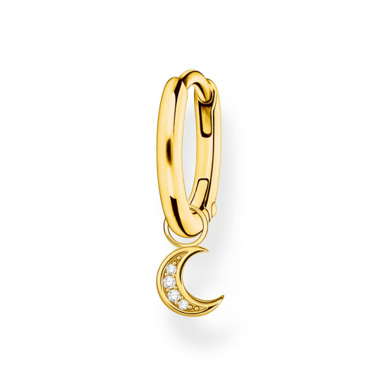 THOMAS SABO kusová náušnice Moon gold náušnice CR708-414-14
