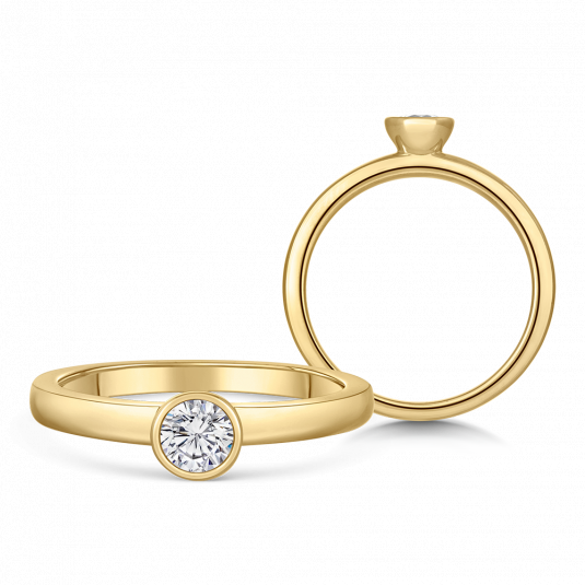 SOFIA DIAMONDS zlatý zásnubní prsten s diamantem 0,25 ct prsten BDRB00078YG