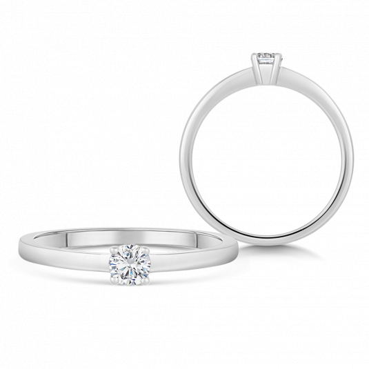 SOFIA DIAMONDS zlatý zásnubní prsten s diamantem 0,20 ct prsten BDRB00064WG