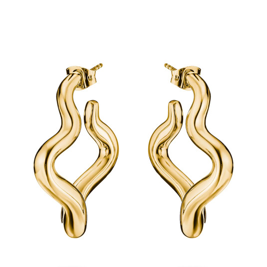 THOMAS SABO náušnice Wavy hoop náušnice CR771-M01-39