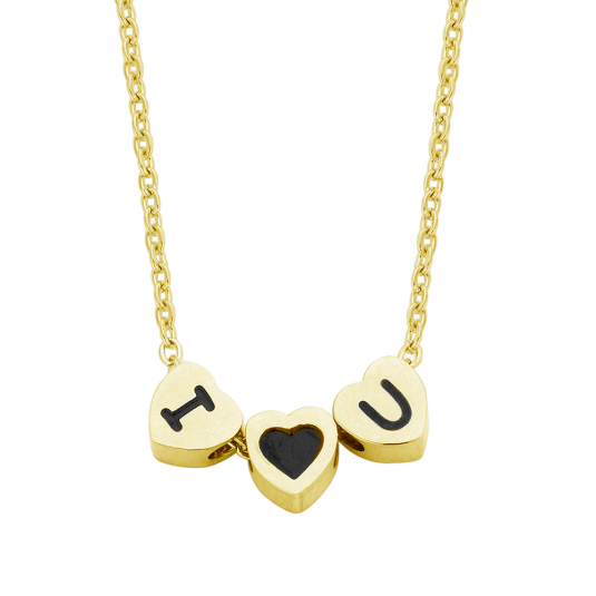 CO88 oceľový náhrdelník I ♥ you C88CN-26029