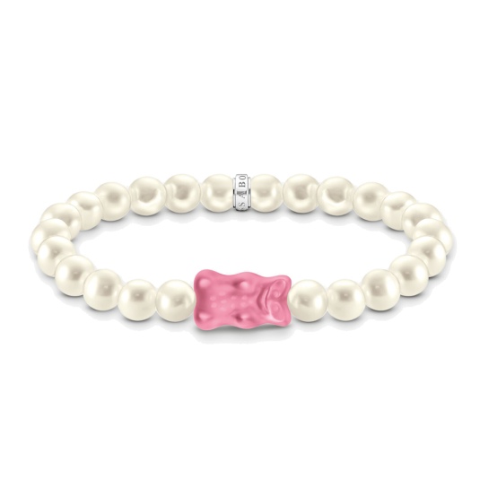 THOMAS SABO x HARIBO náramek Pink goldbear & pearls náramek A2154-082-9