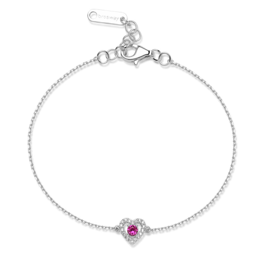 BROSWAY stříbrný náramek Fancy Passion Ruby náramek BWFPR129