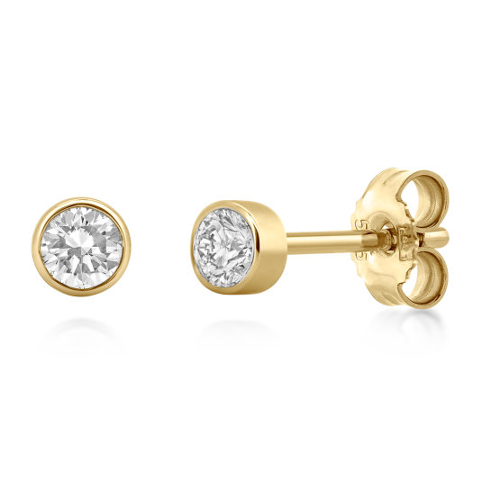 SOFIA DIAMONDS zlaté náušnice s diamanty 2 x 0,14 ct náušnice UDER26659Y-H-I1