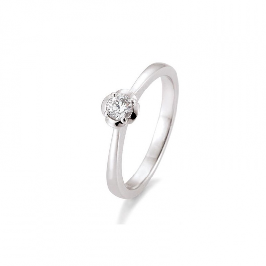 SOFIA DIAMONDS prsten z bílého zlata s diamantem 0,20 ct prsten BE41/05953-W