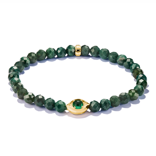 THOMAS SABO náramek Green Bead Eye náramek A2210-472-6