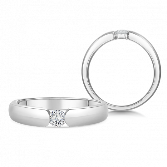 SOFIA DIAMONDS zlatý zásnubní prsten s diamantem 0,17 ct prsten BDRB00074WG