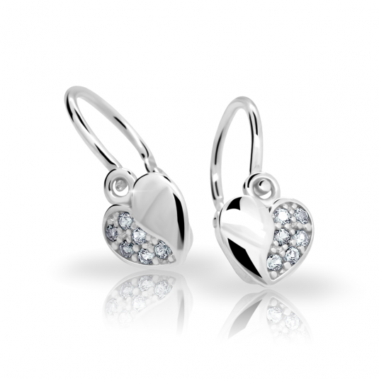 CUTIE DIAMONDS zlaté náušnice srdce C2160 náušnice ND2160-10-D-X-2