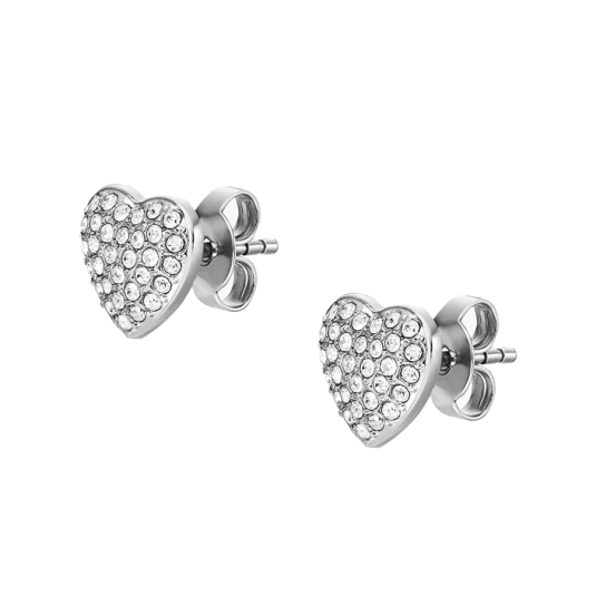 FOSSIL náušnice Sadie Glitz Heart náušnice FOJF04676040