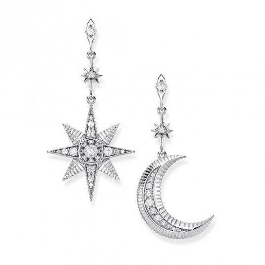 THOMAS SABO náušnice Royalty Star & Moon náušnice H2026-643-14