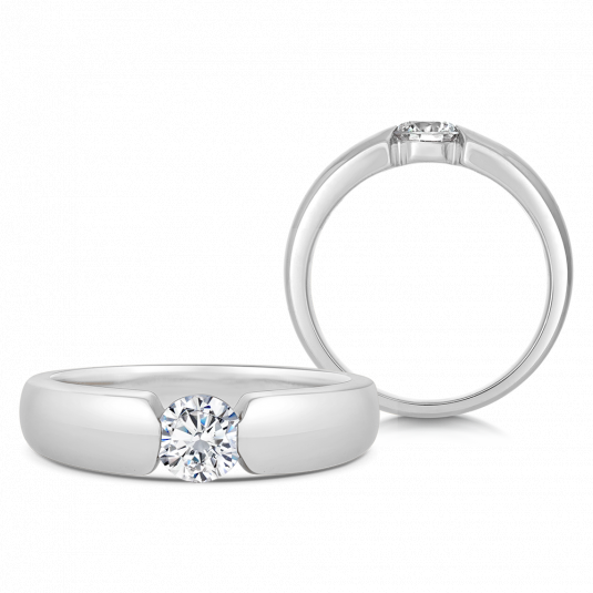 SOFIA DIAMONDS zlatý zásnubní prsten s diamantem 0,50 ct prsten BDRB00137WG