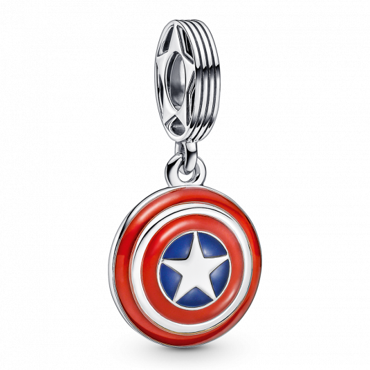 PANDORA Marvel korálka Štít Kapitána Ameriky M-790780C01