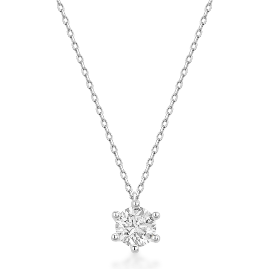 SOFIA DIAMONDS zlatý náhrdelník s laboratorním diamantem 0,5 ct DE/VS+ náhrdelník LABGPD22214WG