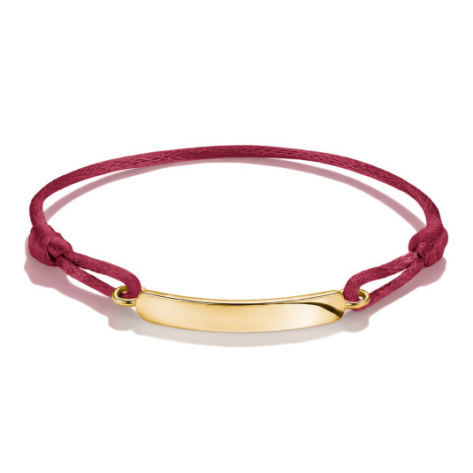 THOMAS SABO textilní gravírovatelný náramek červené barvy náramek A2238-M03-50