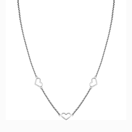 ROSEFIELD ocelový náhrdelník Triple Heart náhrdelník JNTHS-J613