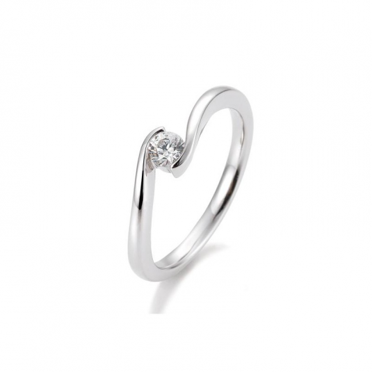 SOFIA DIAMONDS prsten z bílého zlata s diamantem 0,20 ct prsten BE41/85942-W