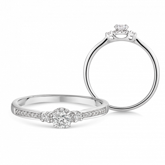 SOFIA DIAMONDS zlatý prsten s diamanty 0,32 ct prsten UDRG44537W-H-I1