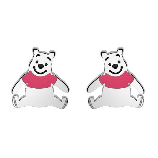 DISNEY ocelové náušnice Medvídek Pú náušnice E600188L.CS