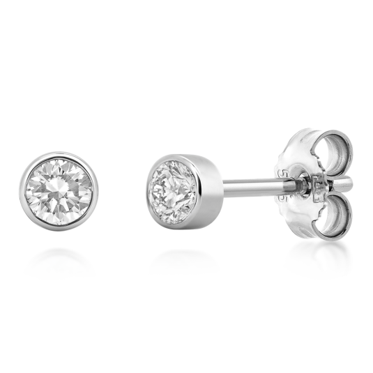 SOFIA DIAMONDS zlaté náušnice s diamanty 2 x 0,14 ct náušnice UDER26659W-H-I1