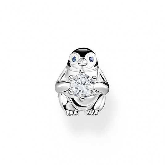 THOMAS SABO kusová náušnice Penguin with white stone náušnice H2258-041-7