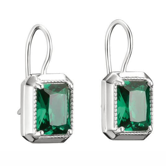 THOMAS SABO náušnice Green Octagon Stones náušnice H2339-699-6