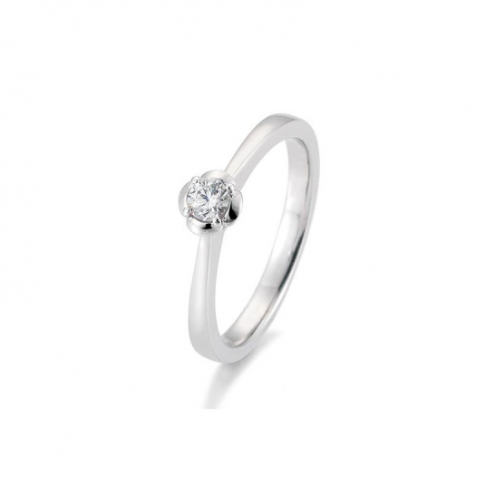 SOFIA DIAMONDS prsten z bílého zlata s diamantem 0,15 ct prsten BE41/05952-W