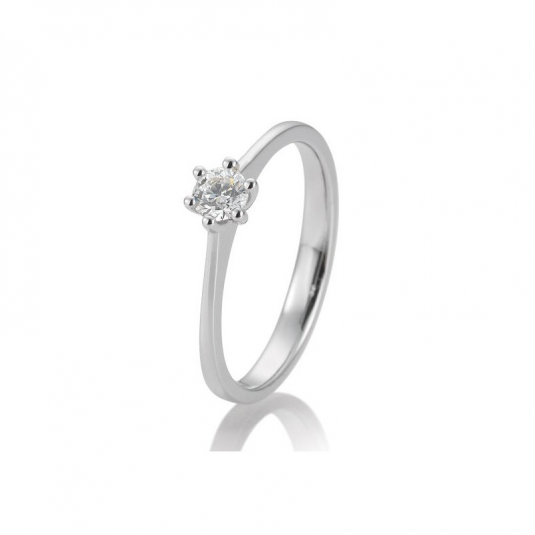 SOFIA DIAMONDS prsten z bílého zlata s diamantem 0,20 ct prsten BE41/85870-W