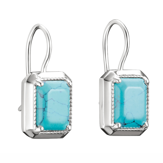 THOMAS SABO náušnice Turquoise Octagon náušnice H2339-404-17