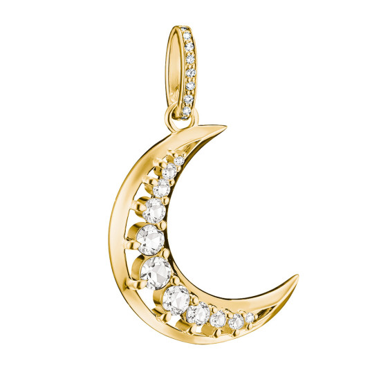 THOMAS SABO přívěsek Moon with white zirconia přívěšek PE1020-M01-14