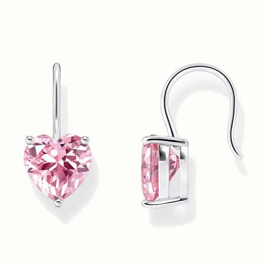 THOMAS SABO náušnice Pink heart náušnice H2288-051-9