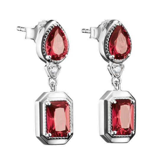 THOMAS SABO náušnice Red Octagon Stones náušnice H2334-051-10