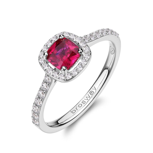 BROSWAY stříbrný prsten Fancy Passion Ruby prsten BWFPR136
