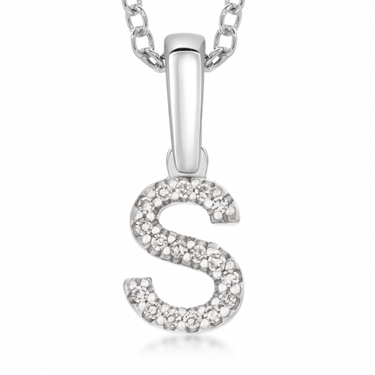 SOFIA DIAMONDS zlatý přívěsek písmeno S přívěšek PAC322-S