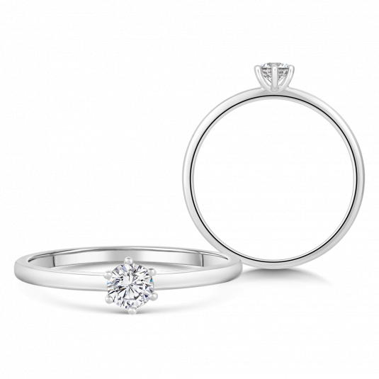 SOFIA DIAMONDS zlatý zásnubní prsten s diamantem 0,25 ct prsten BDRB00083WG