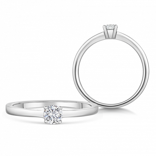 SOFIA DIAMONDS zlatý zásnubní prsten s diamantem 0,25 ct prsten BDRB00065WG