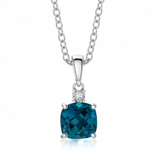 SOFIA zlatý přívěsek london blue topas přívěšek GEMPD29501-30